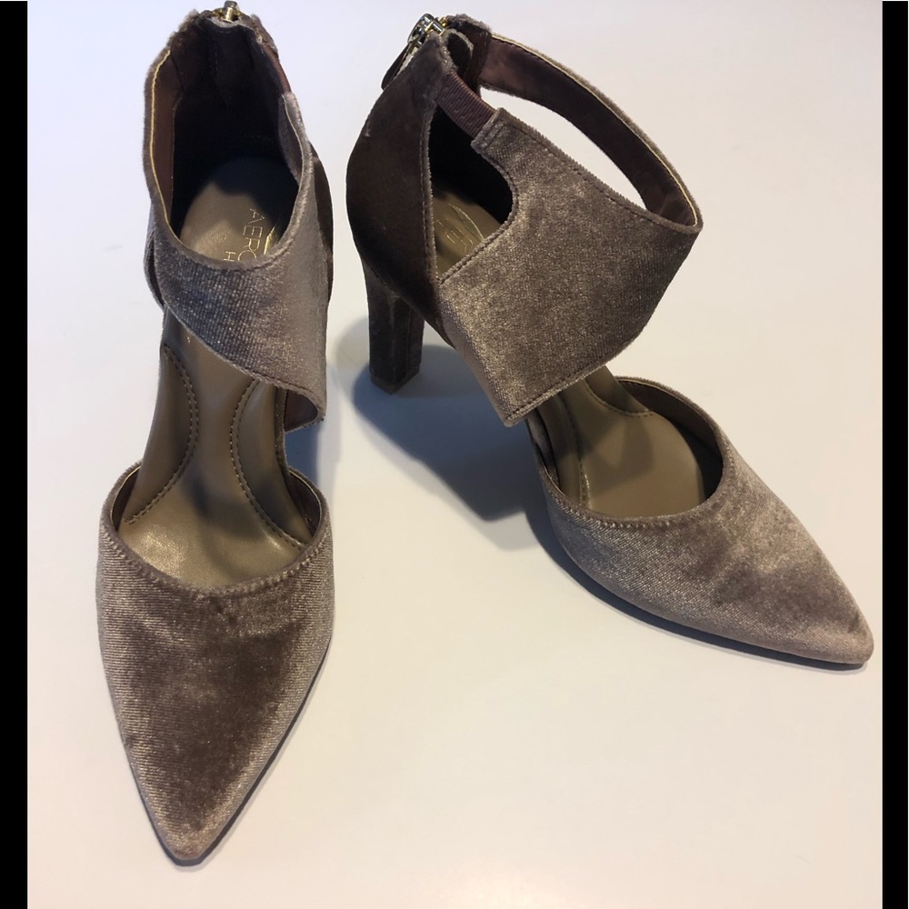 Velvet heels